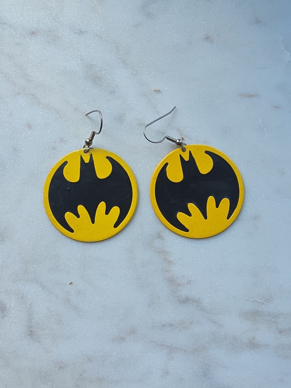 Vintage 1960s Batman Earrings